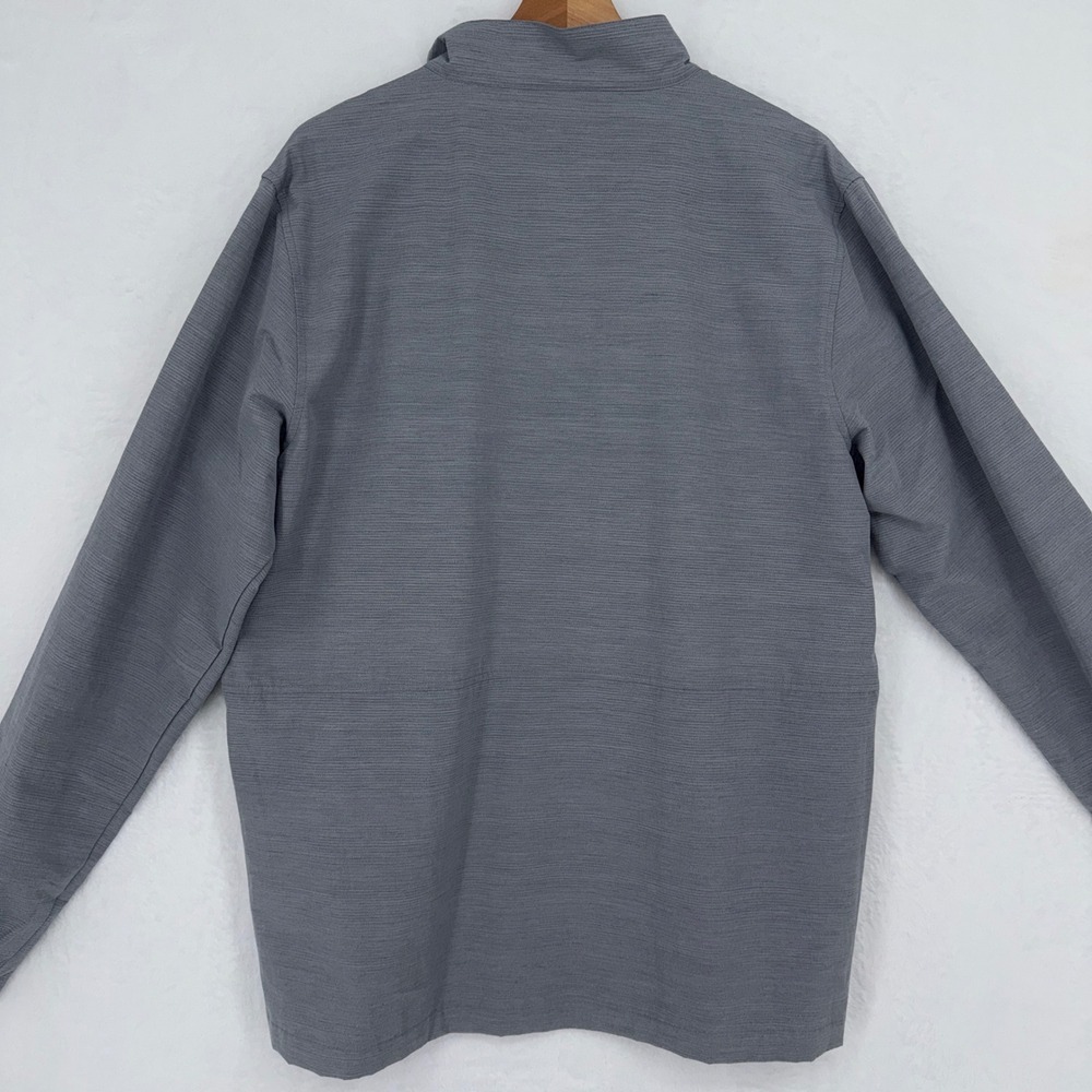 Travis Mathew Above Board Full Zip Jacket L Gray Mesh Lined Golf Active Athletic - Picture 3 of 10